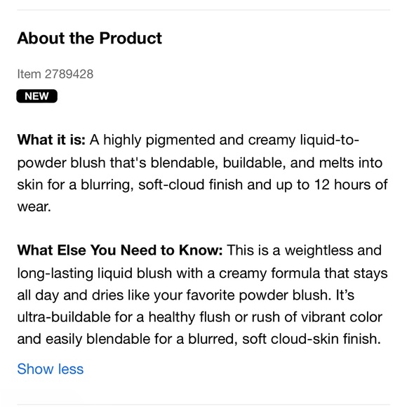 Authentic YSL Make Me Blush 12 Hour Blurring Liquid Blush - Picture 5 of 9